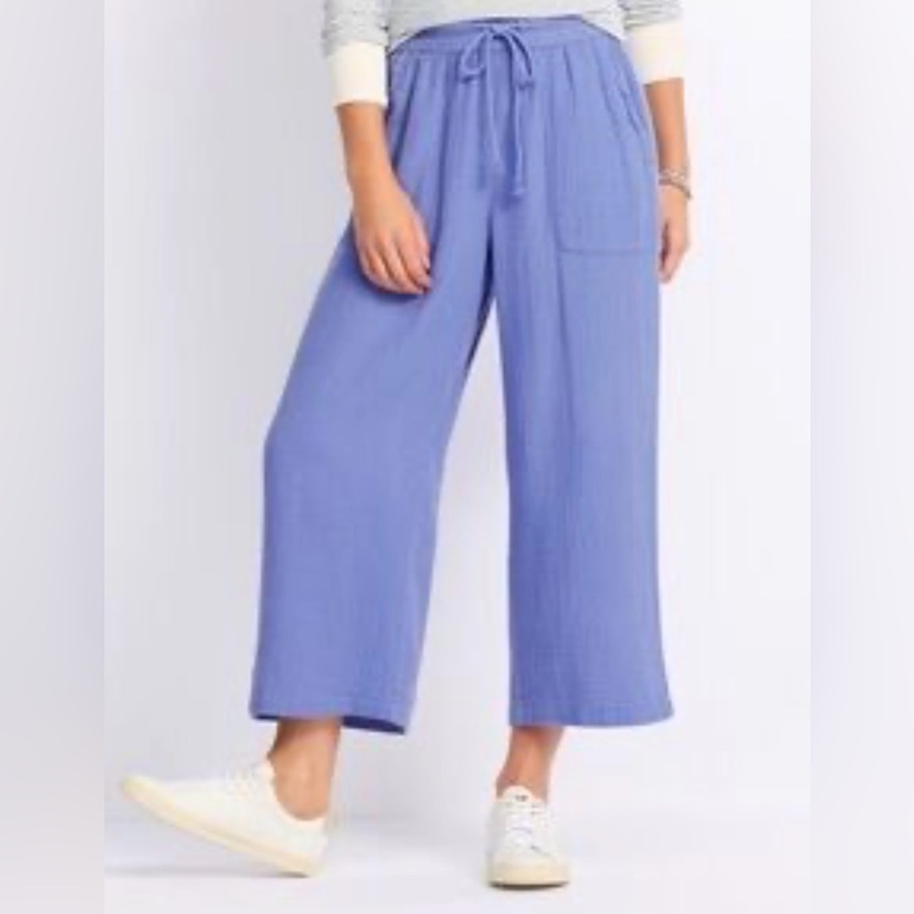 Cosmic Blue Love Camila Crop Wide Leg Hello - XL
